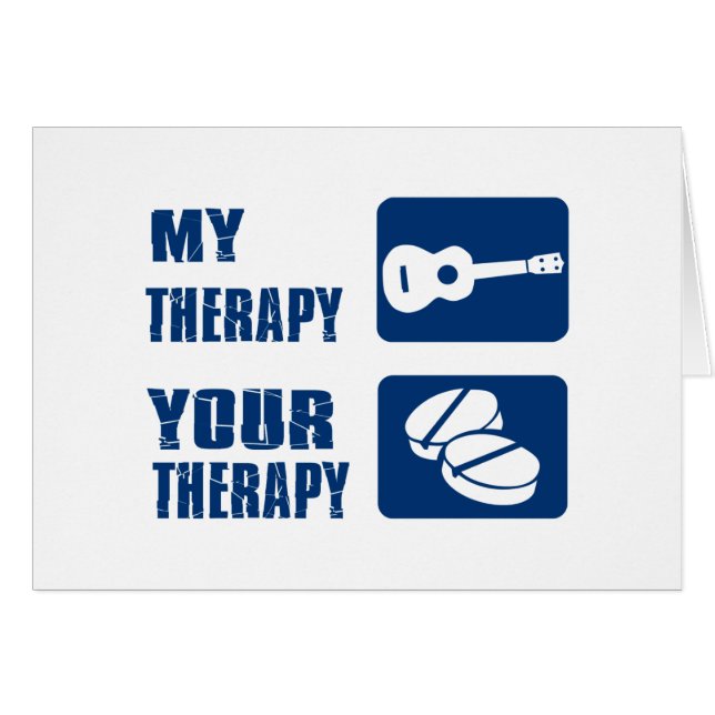 ukulele is my therapy (Front Horizontal)