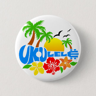 Ukulele Island Logo 6 Cm Round Badge
