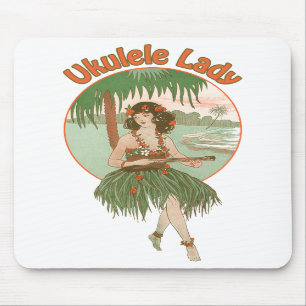 Ukulele Lady #1 Mousepad