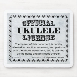 Ukulele License Mouse Mat