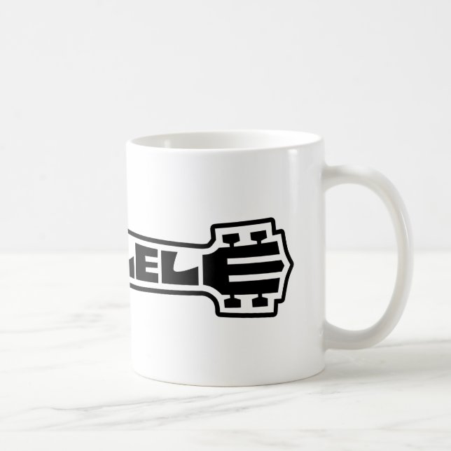 Ukulele Logo Coffee Mug (Right)