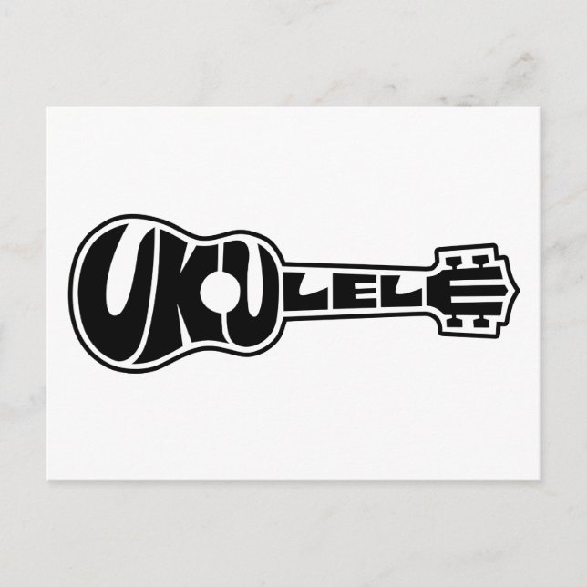 Ukulele Logo Postcard (Front)
