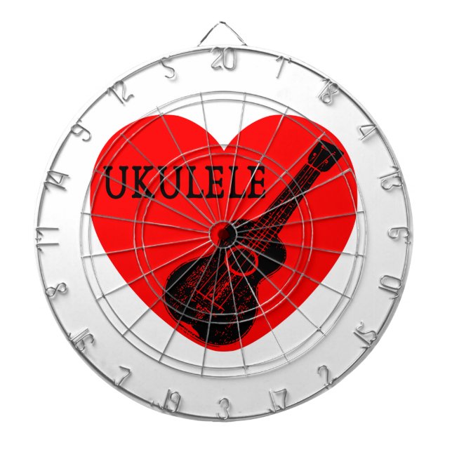 Ukulele Love Dartboard (Front)