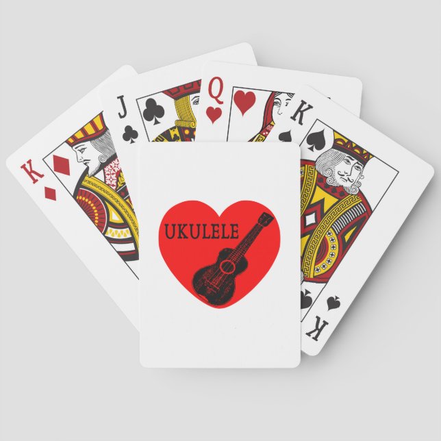 Ukulele Love Playing Cards (Back)