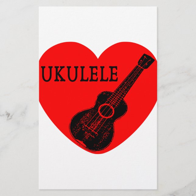 Ukulele Love Stationery (Front)