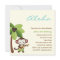 Ukulele Monkey Luau Party Invitation