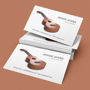 Ukulele Music Teacher Business Card