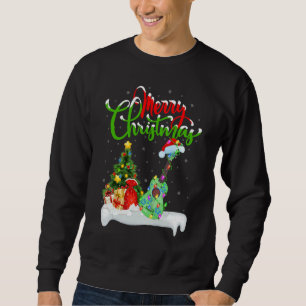 Ukulele Music Xmas Decorations Santa Ukulele Chr Sweatshirt