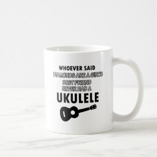 Ukulele musical instrument designs coffee mug
