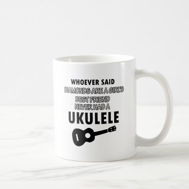 Ukulele musical instrument designs coffee mug (Right)