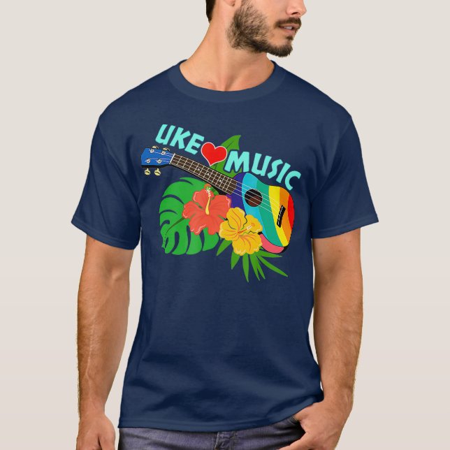 Ukulele Musician Music Gift T-Shirt (Front)