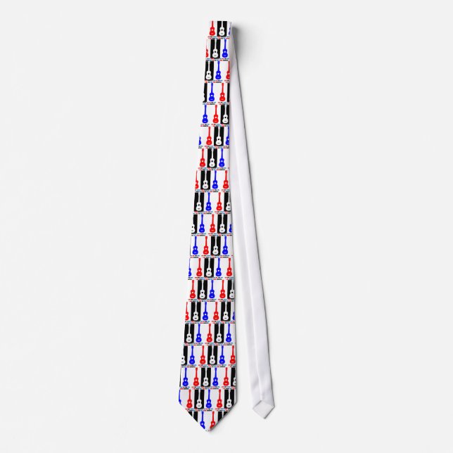 Ukulele Patriotism Tie (Front)