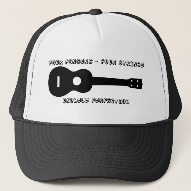 Ukulele Perfection Trucker Hat (Front)