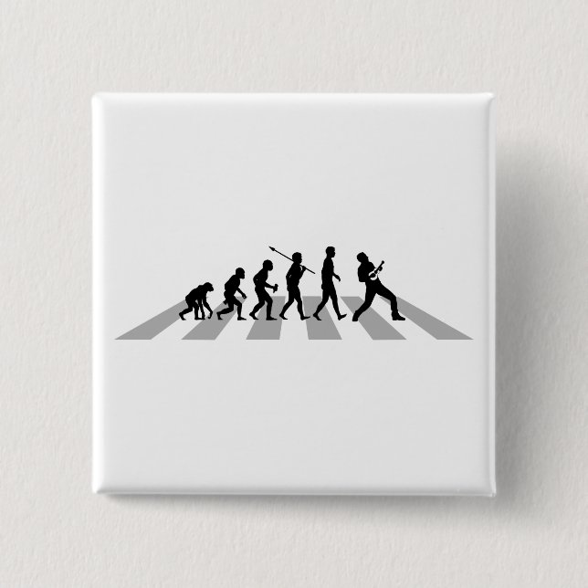 Ukulele Player 15 Cm Square Badge (Front)