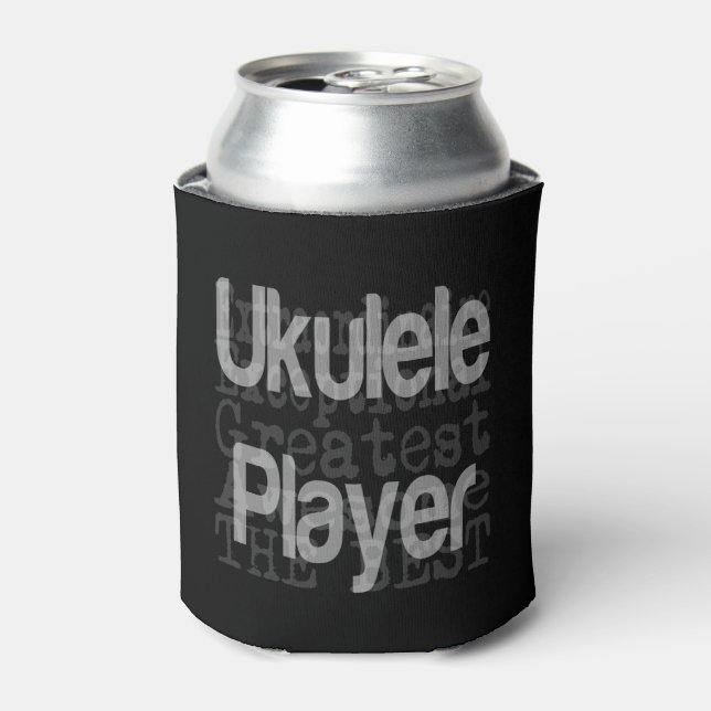 Ukulele Player Extraordinaire Can Cooler (Can Front)