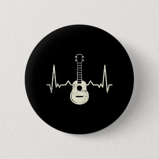 Ukulele Player I Heart Ukulele 6 Cm Round Badge