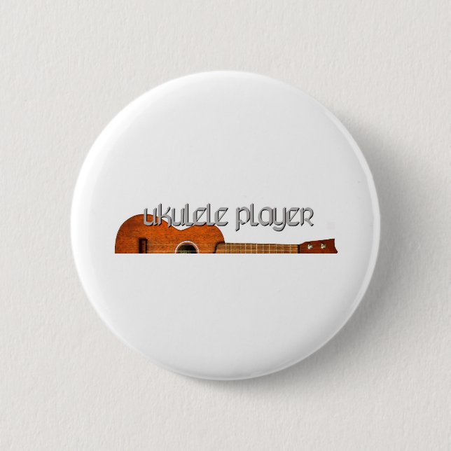 Ukulele Player Magazine Logo 6 Cm Round Badge (Front)