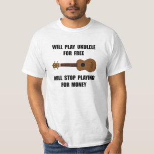 Ukulele Playing T-Shirt
