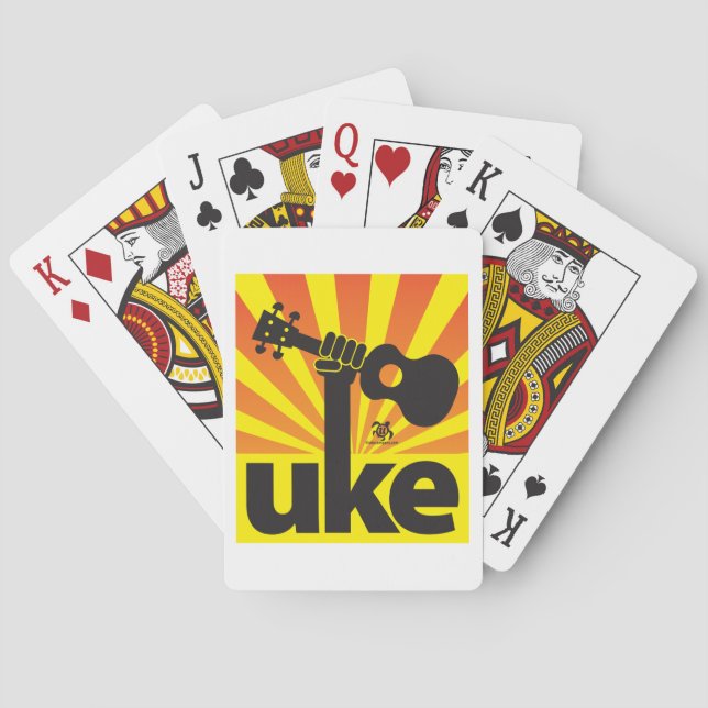 Ukulele Power Playing Cards (Back)