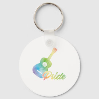 Ukulele Pride Uke Instrument Music Guitar Gift Key Ring