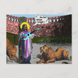 Ukulele spoof: Lions den Postcard