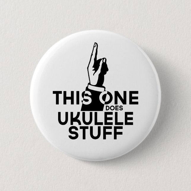 Ukulele Stuff - Funny Ukulele Music 6 Cm Round Badge (Front)