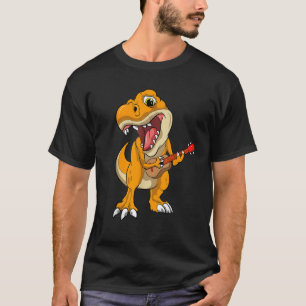 Ukulele T Rex Ukusaurus Hawaiian Dinosaur Music Gu T-Shirt
