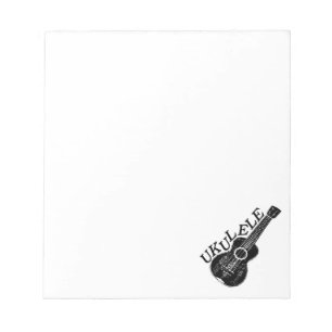 Ukulele Text And Image Custom Notepad