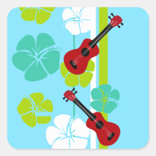 Ukulele Time! Square Sticker