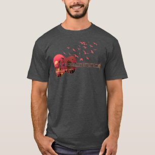 Ukulele  Uke Scenic Sunshine Sunset Landscape T-Shirt