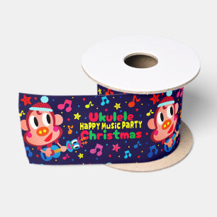 Ukulele Ukkiy Satin Ribbon