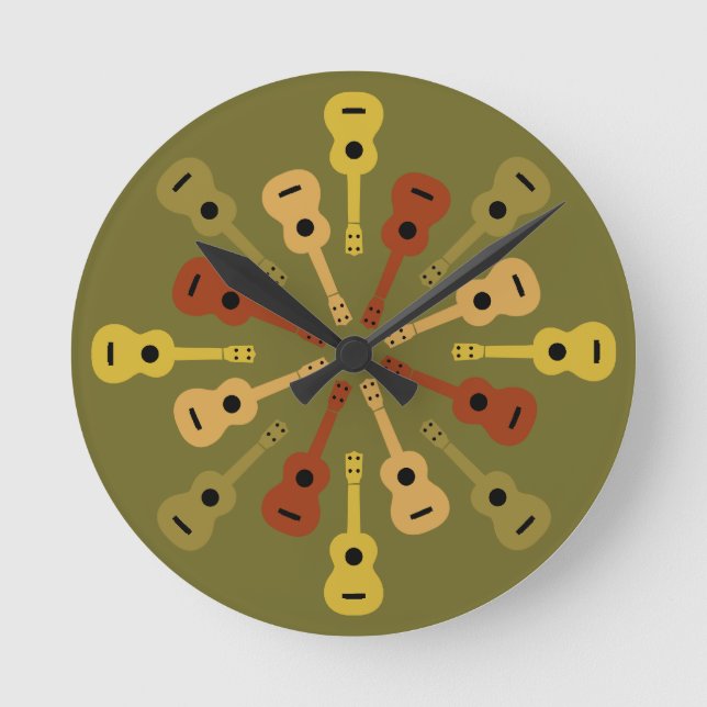 UKULELE wall clock (Front)