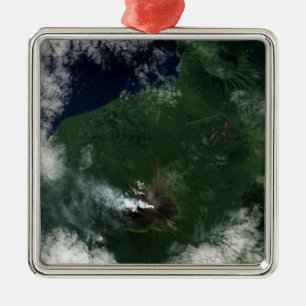 Ulawun Volcano of New Britain Summit Metal Tree Decoration