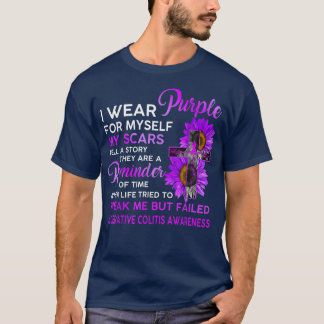 Ulcerative Colitis Awareness I Wear Purple For Mys T-Shirt