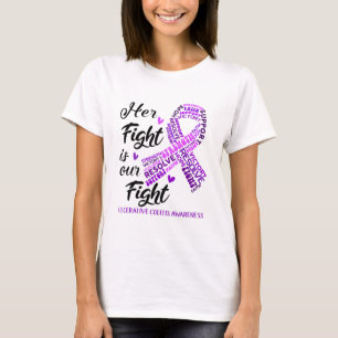 Ulcerative Colitis Her Fight is our Fight T-Shirt