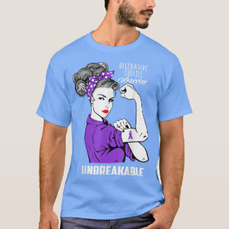 Ulcerative Colitis Warrior Unbreakable Awareness G T-Shirt