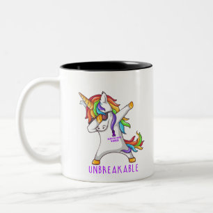 ULCERATIVE COLITIS Warrior Unbreakable Two-Tone Coffee Mug