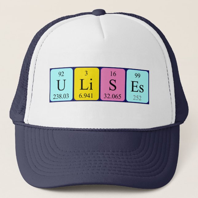 Ulises periodic table name hat (Front)
