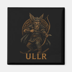 Ullr Norse God Of Archery And Skiing  Magnet