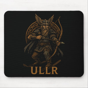 Ullr Norse God Of Archery And Skiing Mouse Mat