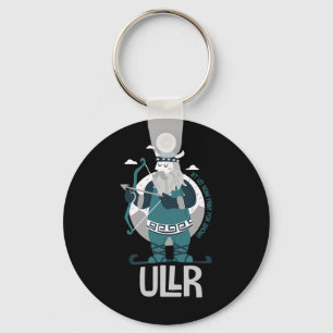 Ullr Norse God Of Snow Patron Saint Of Skiers And  Key Ring