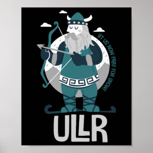 Ullr Norse God Of Snow Patron Saint Of Skiers And  Poster