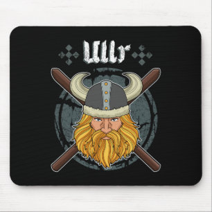 Ullr Shirt Ski Men Winter Sports Shirt Skiing Viki Mouse Mat
