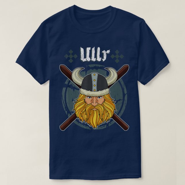 Ullr  Ski  Men Winter Sports  Skiing Viking  T-Shirt (Design Front)