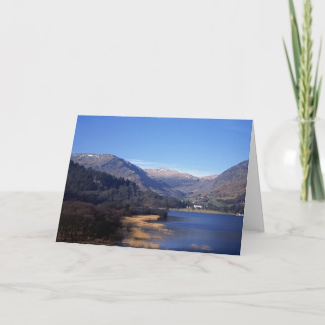 Ullswater and Helvellyn Cumbria Thank You Card (Front)