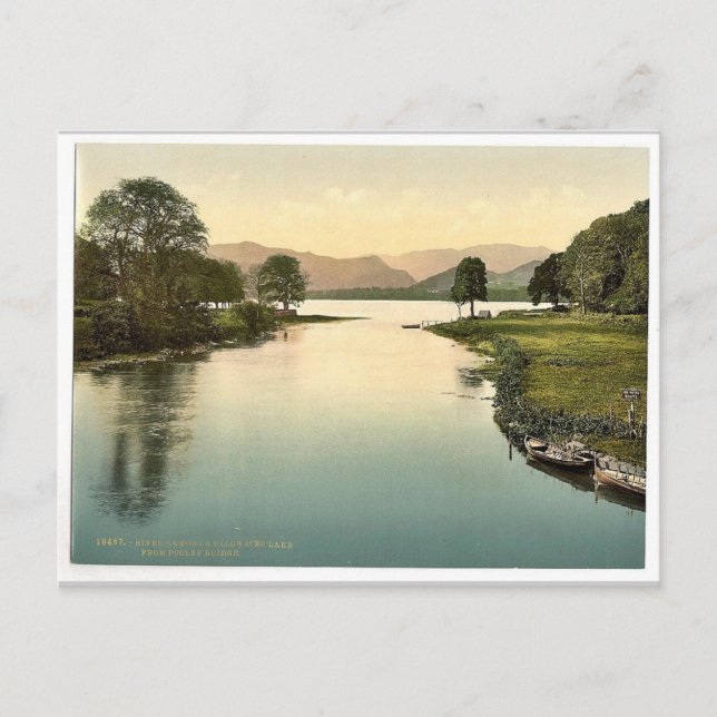 Ullswater and River Eamont from Pooley Bridge, Lak Postcard (Front)