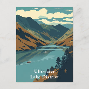 Ullswater, Lake District, England Art Postcard