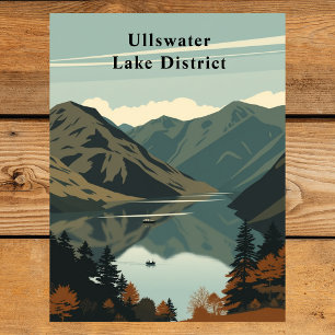 Ullswater, Lake District, England Travel Art Postcard