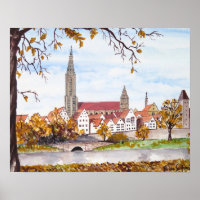 Ulm Cathedral in Germany by Farida Greenfield