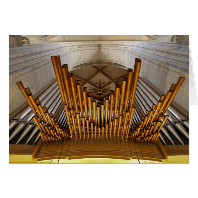 Ulm Munster organ card (Front Horizontal)